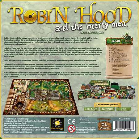 Bestpreis - Robin Hood and the Merry Men - Brettspiel | bgg: 6.8 | 1-5 Spieler | 60-90min | 13+ | Komplexität: 3.66/5