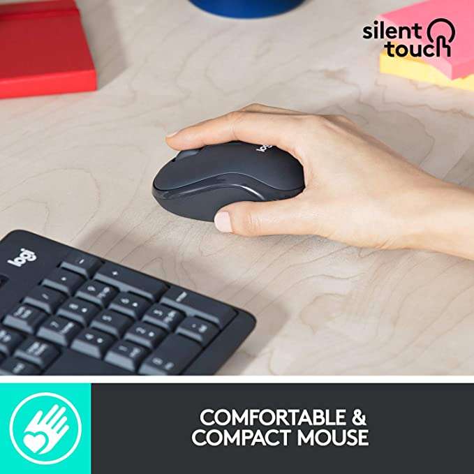 Logitech MK295 Silent Kabellose Maus-Tastaturkombination
