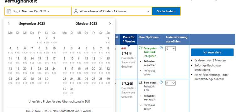 Hotel Preisfehler "Residence e B&B Villamirella" für 2,60 € p P. (Eine Woche 74 € (4 Personen)) | Italien | Oktober bis November