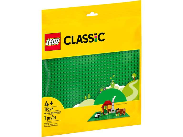LEGO Classic Grüne Bauplatte (11023), die Blaue Bauplatte (11025) und die Weiße Bauplatte (11026) für je 6,20 Euro [Thalia App+KultClub]
