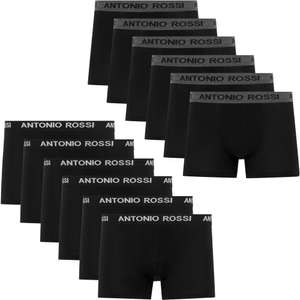 ANTONIO ROSSI Herren Boxershorts, 12er-Pack, 2,23€ pro Paar Größe M