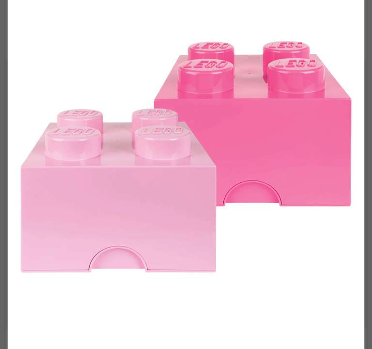 LEGO Aufbewahrungsbox mit 4 Noppen, 2er Set