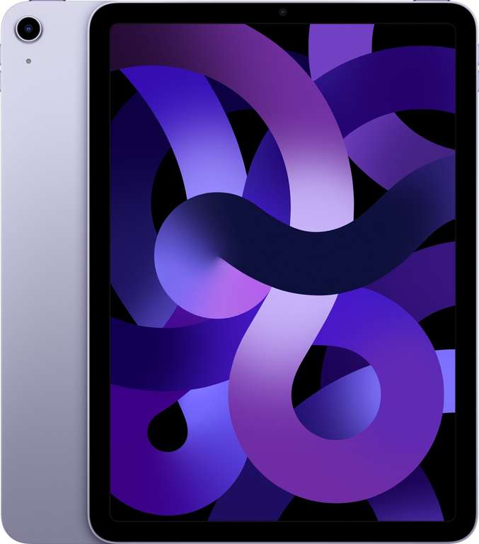 Apple iPad Air 5 Wi-Fi 64GB violett | 10.9" | 2360x1640 | IPS | 500nits | M1 | 8GB RAM | USB-C 3.1 (DP) | 28.6Wh | 461g | iPadOS 16.3