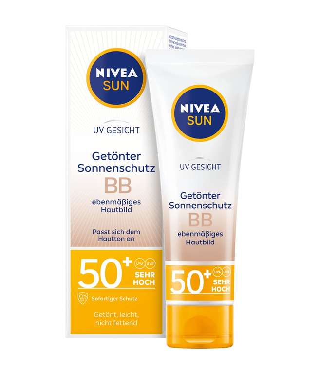[Prime Sparabo] 3€ Sofortrabatt beim Kauf von Nivea Sun, z.B. NIVEA SUN UV Gesicht Sensitiv Sonnencreme LSF 50+ (1 x 50 ml)