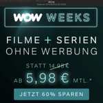 WOW TV 6 Mon Film & Serien inkl. Premium für 5,98€/Mon [NEU: Jetzt wohl nicht mehr für Bestandskunden!]