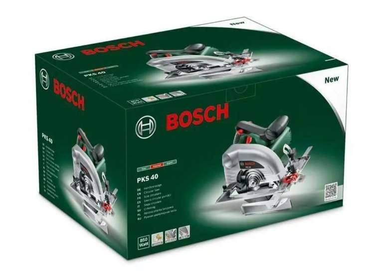 Bosch Handkreissäge PKS 40 im Karton 40 mm Schnitttiefe 850 Watt 130mm Blatt, Versandkostenfrei