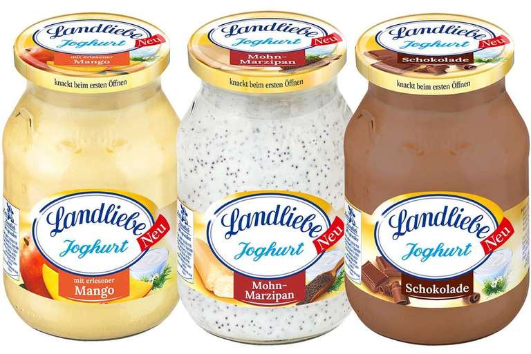 500g LANDLIEBE Joghurt verschiedene Sorten für nur 0,88€ (im Vergleich Eigenmarke Lidl, Aldi und Co auf 500g inzwischen ca. 1,20€)