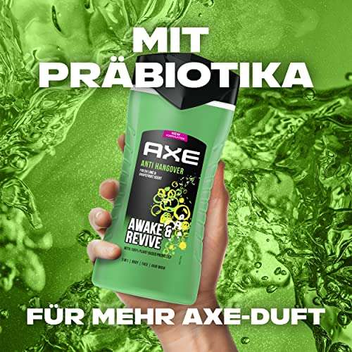 Axe 3-in-1 Duschgel & Shampoo Anti-Hangover (1,56€) oder Alaska (1,67€) 250 ml (Prime Spar-Abo)