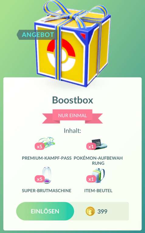 Pokemon Go Boostbox