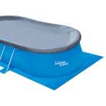 Summer Waves Quick Set Pool, 549 x 305 x 107 cm, blau, 10.978 Liter, inkl. Kartuschenfilter, Unterlegvlies, Abdeckung u. Einstiegsleiter