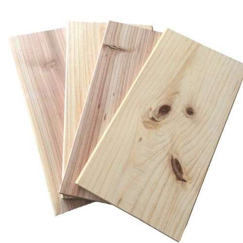 4x Zedernholz Planken für den Grill XL 300x150x10