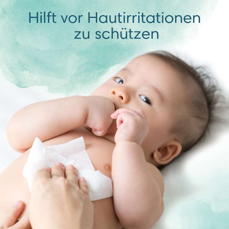 Pampers Baby Feuchttücher Harmonie, Aqua, 1152 Tücher (24 x 48), sanfter Hautschutz für zarte Haut mit 99% Wasser