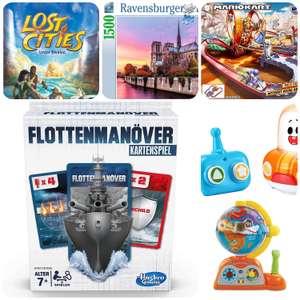 Spielzeug Sammeldeal (89), z.B. Hasbro GAMING 4 Gewinnt Kartenspiel | Vtech Revell Ravensburger Jamara etc. [Saturn & MediaMarkt]