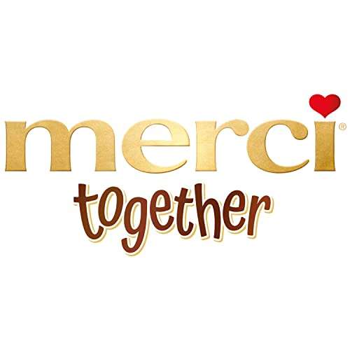 merci together – 1 x 175g – Mischung von gefüllten Edel-Vollmilchschokoladen-Pralinen (Prime)