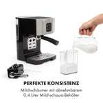 Klarstein Filterkaffeemaschine BellaVita, 1.4l Kaffeekanne, Kaffeemaschine 1450 W 20 Bar Touch