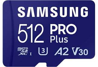 Samsung PRO Plus (2023) 512GB microSDXC Speicherkarte (128GB für 13,99€, 256GB 24,99€) 180 MB/s Lesen und 130 MB/s Schreiben UHS-I U3