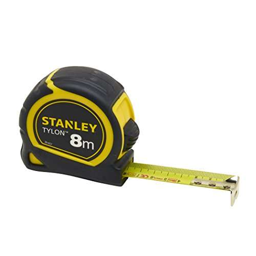 Stanley Bandmass 8 m (Tylon-Polymer Schutzschicht, verschiebbarer Endhaken, Kunststoffgehäuse) 0-30-657