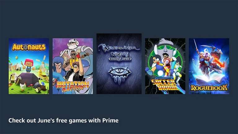 [Prime Gaming] Juni - 13 Kostenlosen Spiele: Neverwinter Nights: Enhanced Edition, Soccer Brawl, SteamWorld Dig 2, Roguebook, Sengoku 2...