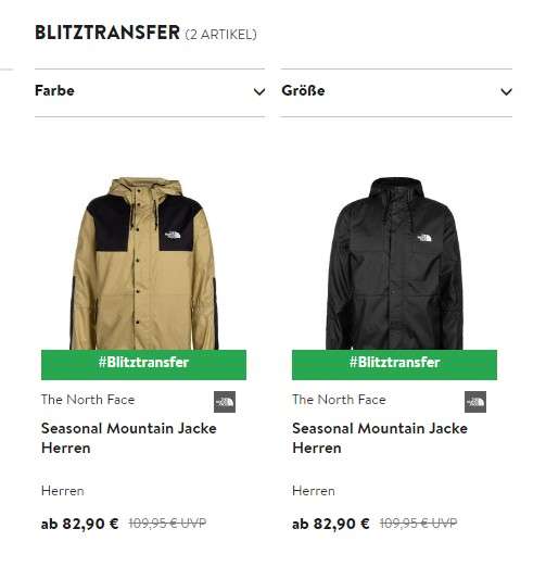 The North Face Jacke (-25%)