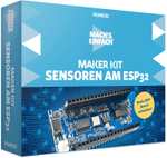 Maker Kit Sensoren am ESP32, inkl. allen Bauteilen und 155-seitigem Handbuch
