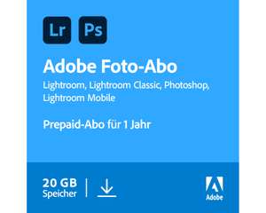 Adobe Creative Cloud Foto-Abo (Photoshop CC + Lightroom CC)