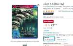 [Amazon Prime] Alien - Teil 1 bis 6 - Bluray Set