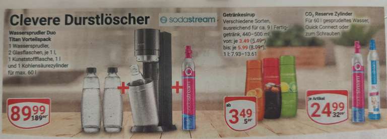[Globus Wiesental] SodaStream Duo Titan Vorteilspack ab 03.07.