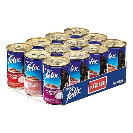 FELIX Katzenfutter Mix 400 g, 12er Pack (53¢ Dose)