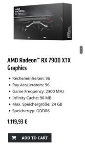 AMD Radeon RX 7900XTX Referenz Direkt bei AMD
