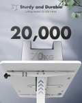 [ Amazon ] JUMMICO Höhenverstellbarer Schreibtisch 120x60 cm Elektrisch höhenverstellbar in weiß