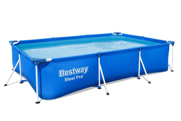 Bestway Pools Sammeldeal (5), z.B. Steel Pro Frame Pool-Set, eckig, mit Filterpumpe 300x201x66 cm für 59,50€ [Metro]