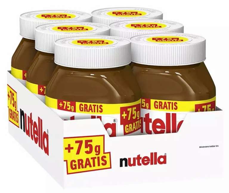 Nutella 825g Glas für 2,99€ also 1 Kg 3,63€ und somit 1ct günstiger als LiDL und ohne App 21.03-27.03