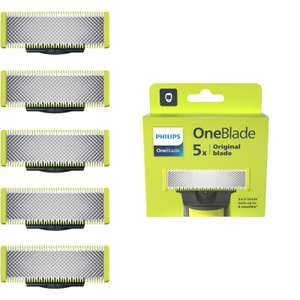Philips OneBlade Original-Ersatzklingen für alle OneBlade und OneBlade Pro Modelle Fünfer-Pack (Modell QP250/50) (Prime Spar-Abo)