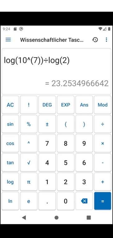 (Google Play Store) NT Calculator Pro Rechner/Konverter, wissenschaftl., Radix, Einheiten, Kredit, Zeit/Datum u. mehr l deutsch