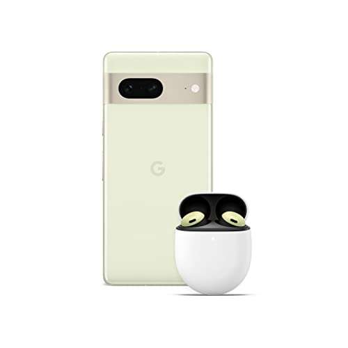 Google Pixel 7 – Entsperrtes Android-Smartphone mit Weitwinkelobjektiv – 128 GB – Lemongrass + Pixel Buds Pro – Kabellose Kopfhörer