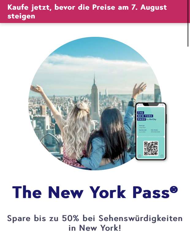 NEW YORK PASS - Bis zu 27% Rabatt + 5% Newsletterrabatt