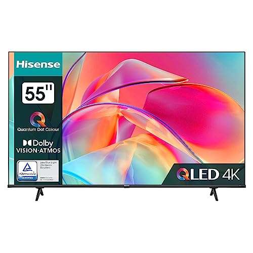 Hisense 55E7KQ QLED Smart TV 139 cm (55 Zoll), 4K, HDR10, HDR10+ decoding, HLG, Dolby Vision 409,-