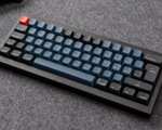 Keychron Q4 QMK ISO Barebone RGB Hot Swap Gaming-Tastatur (schwarz, silber und blau)