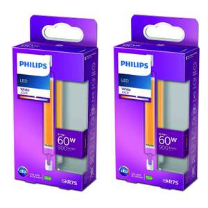 2 x Philips R7S 118 LED Leuchtmittel | 8,1W | 3000K | 900 Lumen | CRI 80