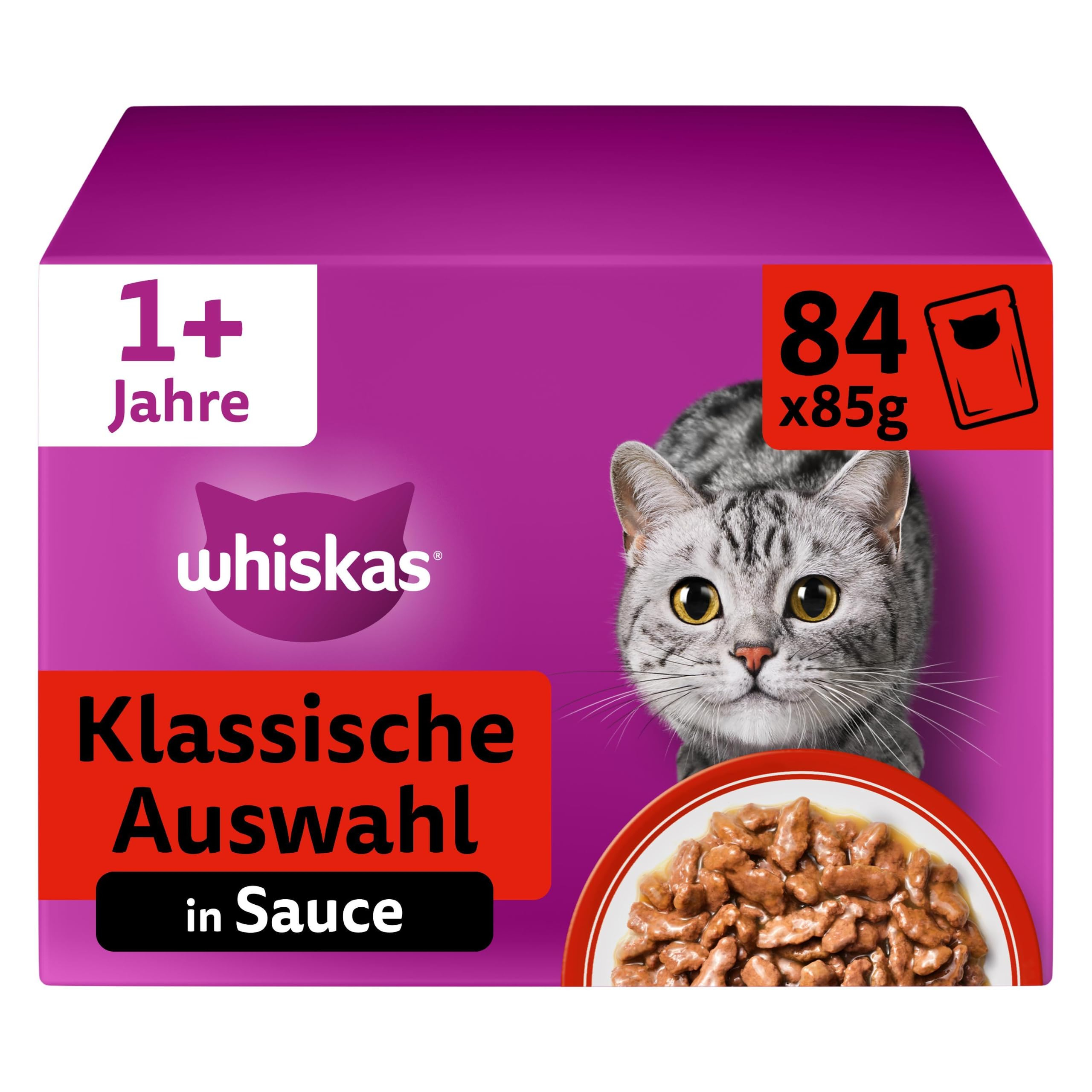 [Spar-Abo] WHISKAS Nassfutter 84 x 85g [Prime / Erstbestellung]
