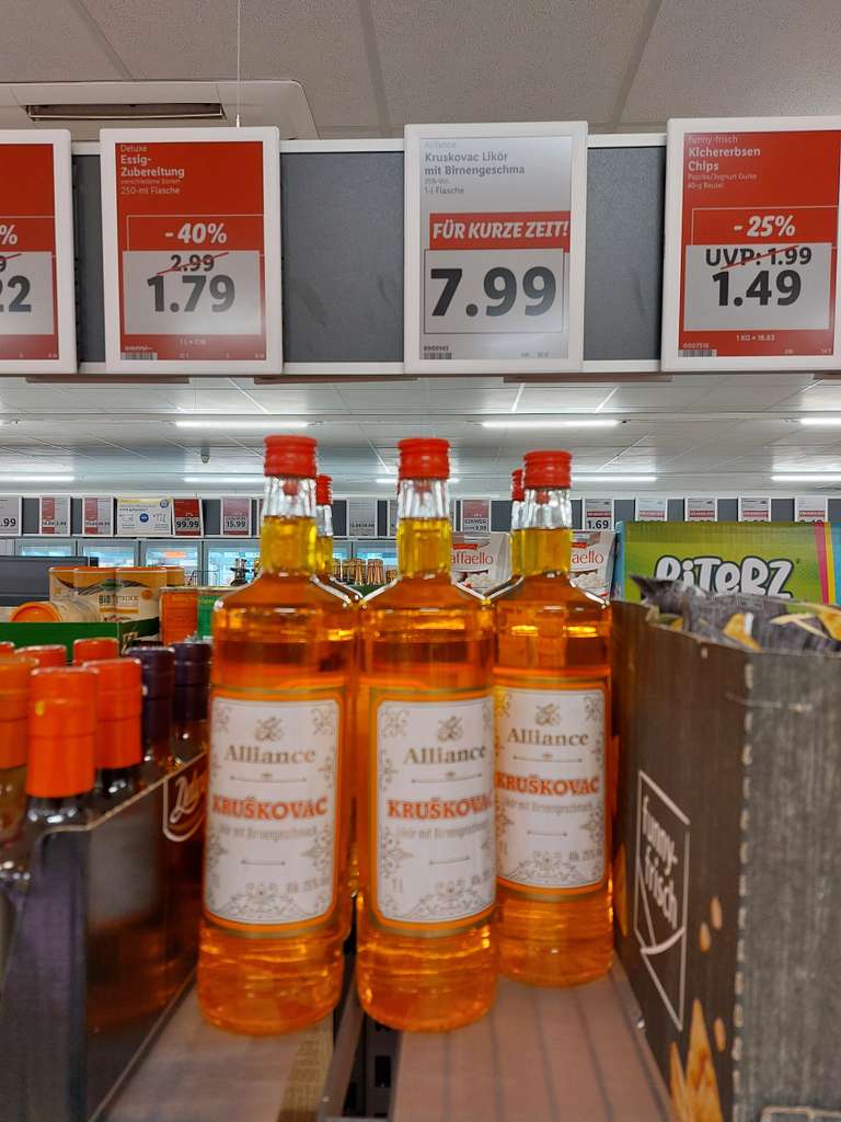 Alliance Kruškovac 1,0 Liter für 7,99€ @ Lidl (Lokal? Bergkamen-Oberaden) |  mydealz