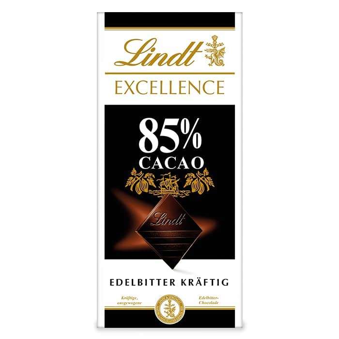 Lindt EXCELLENCE 85 % Kakao - Edelbitter-Schokolade | 100 g Tafel | Extra kräftige Bitter-Schokolade [Prime]