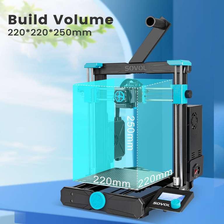 Sovol SV07 Plus 3D-Drucker Klipper, 300x300x350mm, 300°C Hotend, Direktextruder, 500mm/s, ABL
