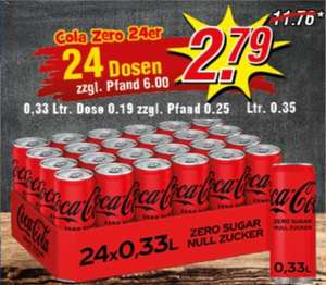 Wiglo : 24 x 0,33l (je 12Cent) Dosen Coca-Cola Zero/// destilliertes Wasser 5l nur 1€!
