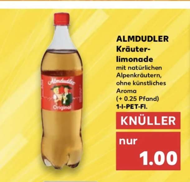 [Kaufland] Almdudler Kräuterlimonade, 1 Liter