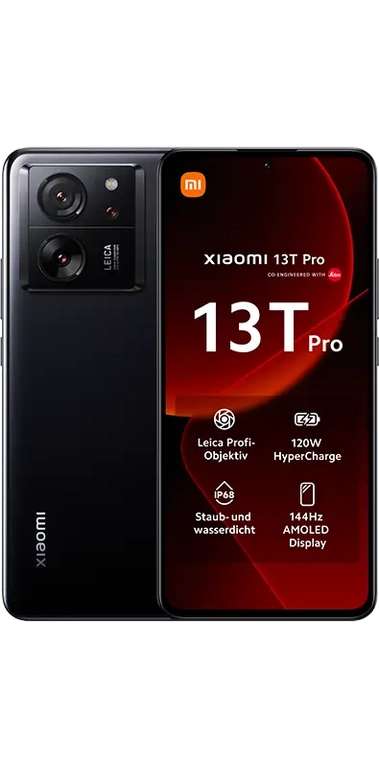 Vodafone Netz - Xiaomi 13T Pro 1TB + Standmixer + green LTE 20GB (50 mbit) Allnet + SMS Flat 19,99€/M + 99€ ZZ; -50€RNM; -195€ unter Idealo