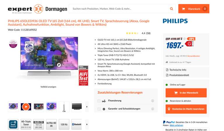 Philips 65OLED936 OLED TV