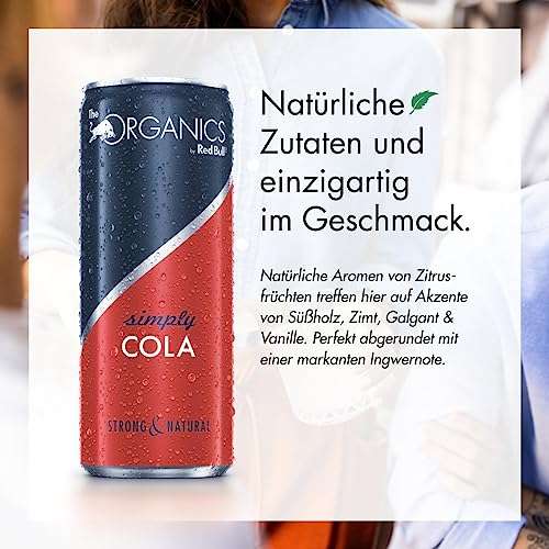 Organics by Red Bull Simply Cola (24 x 250 ml) (17,46€ möglich) (0,82€/Dose) (Prime Spar-Abo)