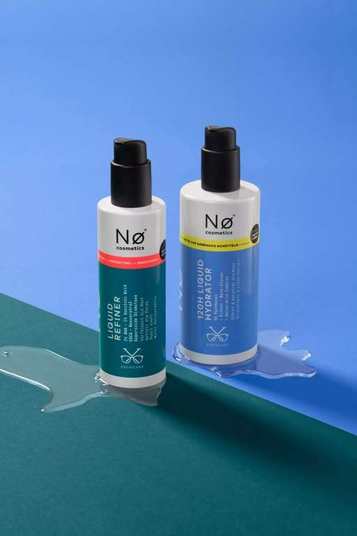 Nø Cosmetics | Gratis Standardgröße (100ml) bei Bestellung des Liquid Hydrators XL + Refiner XL Sets (Gesichtspflege/Peeling)