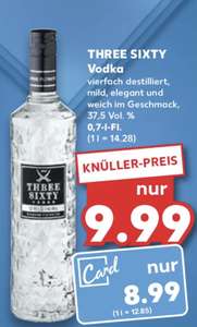 Three Sixty Vodka 0.7l mit KauflandCard 8.99€ [Kaufland, offline]